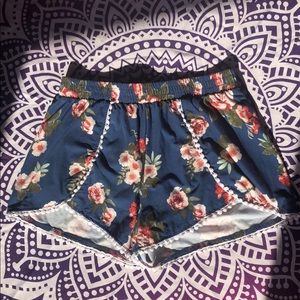 Floral printed shorts
